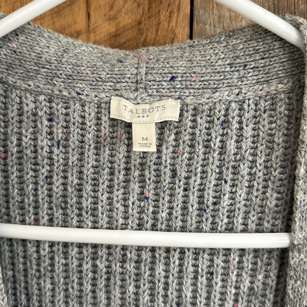 Talbots Womens cable knit sweater vest, size medium - Picture 2 of 4